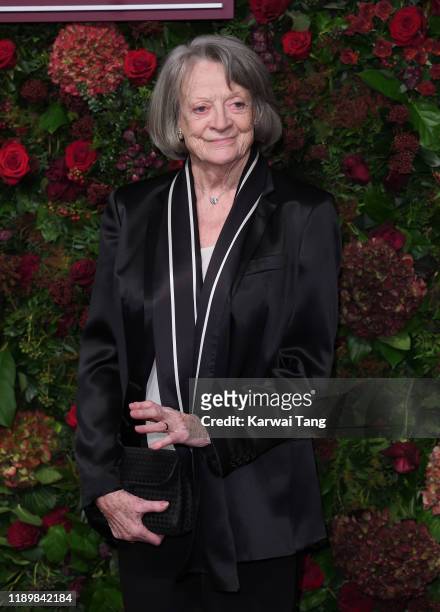 Dame Maggie Smith attends the 65th Evening Standard Theatre Awards at London Coliseum on November 24, 2019 in London, England.