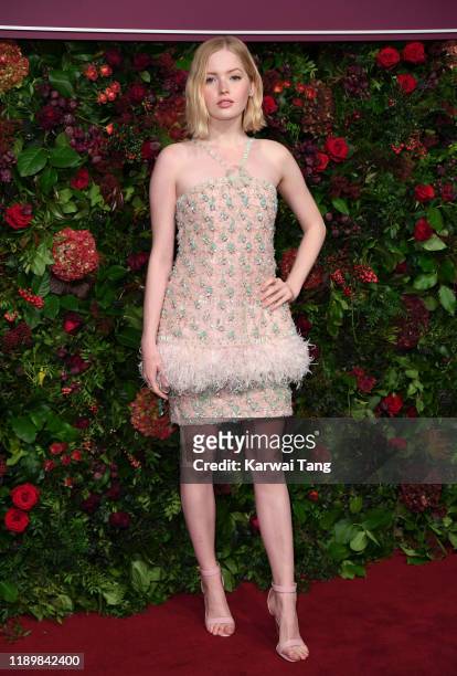 Ellie Bamber attends the 65th Evening Standard Theatre Awards at London Coliseum on November 24, 2019 in London, England.