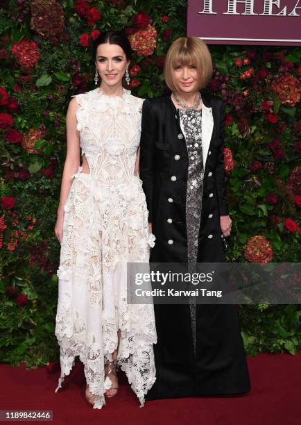 Bee Shaffer and Anna Wintour attend the 65th Evening Standard Theatre Awards at London Coliseum on November 24, 2019 in London, England.