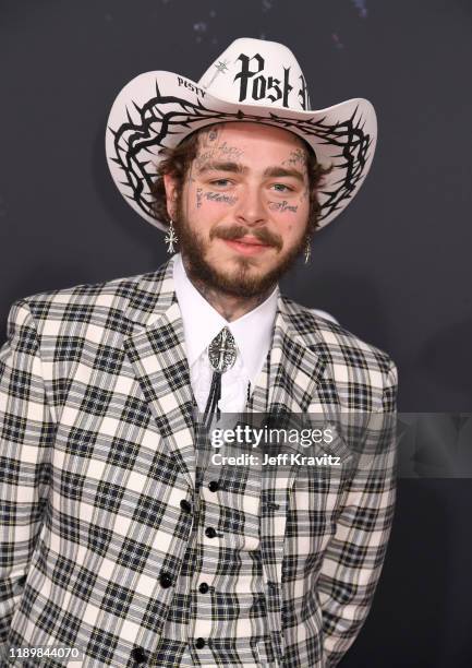 Post Malone attends the 2019 American Music Awards at Microsoft Theater on November 24, 2019 in Los Angeles, California.