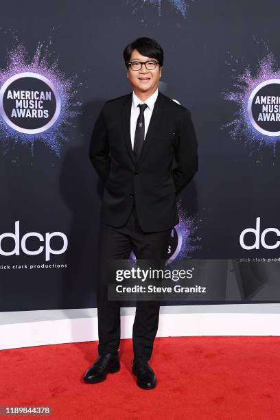 Lenzo Yoon, Co-CEO of Big Hit Entertainment, attends the 2019 American Music Awards at Microsoft Theater on November 24, 2019 in Los Angeles,...