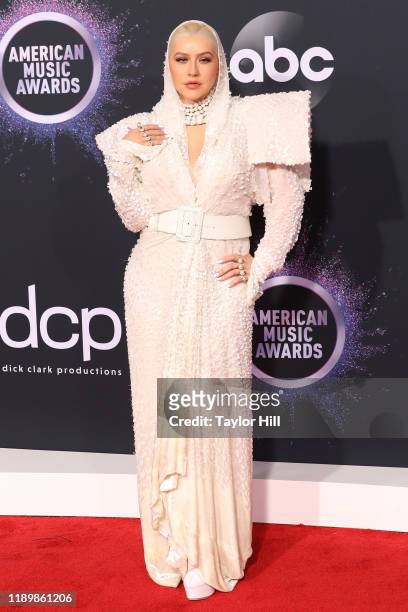 Christina Aguilera attends the 2019 American Music Awards at Microsoft Theater on November 24, 2019 in Los Angeles, California.