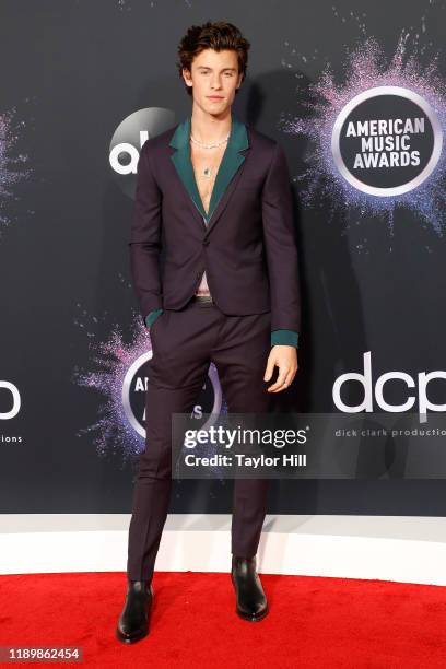 Shawn Mendes attends the 2019 American Music Awards at Microsoft Theater on November 24, 2019 in Los Angeles, California.
