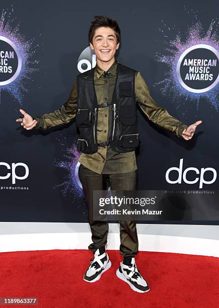 Asher Angel attends the 2019 American Music Awards at Microsoft Theater on November 24, 2019 in Los Angeles, California.