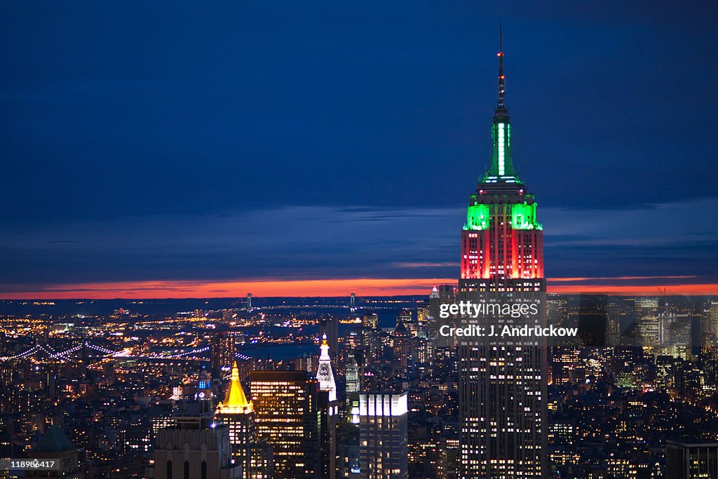 Manhattan at dusk