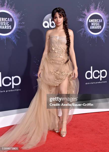 Camila Cabello attends the 2019 American Music Awards at Microsoft Theater on November 24, 2019 in Los Angeles, California.