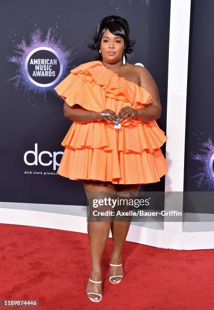 Lizzo attends the 2019 American Music Awards at Microsoft Theater on November 24, 2019 in Los Angeles, California.