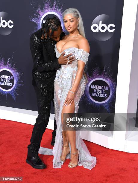 Rich The Kid and Antonette Willis arrives at the 2019 American Music Awards at Microsoft Theater on November 24, 2019 in Los Angeles, California.