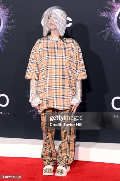 Billie Eilish attends the 2019 American Music Awards at Microsoft Theater on November 24, 2019 in Los Angeles, California.