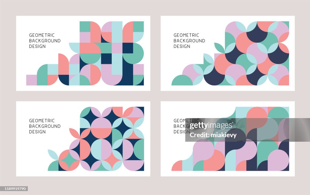 Geometric abstract backgrounds