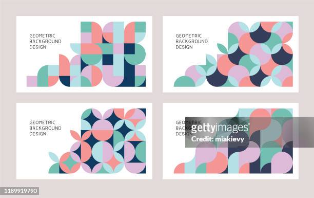 geometric abstract backgrounds - composition stock illustrations