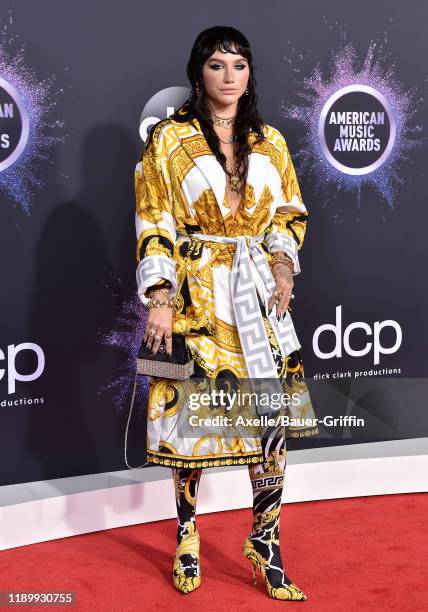 Kesha attends the 2019 American Music Awards at Microsoft Theater on November 24, 2019 in Los Angeles, California.