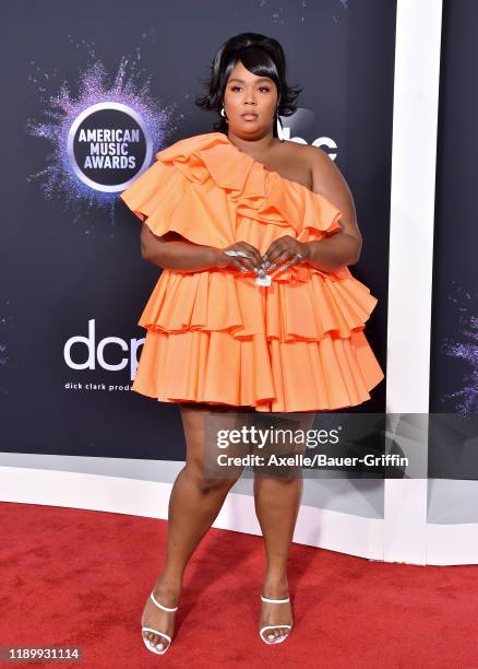 Lizzo attends the 2019 American Music Awards at Microsoft Theater on November 24, 2019 in Los Angeles, California.