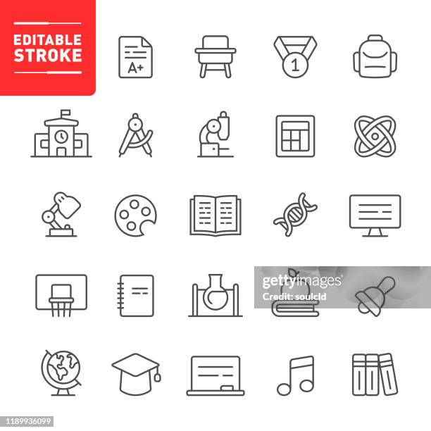 education icons - compass drawing stock illustrations