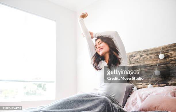 i feel well rested - waking up stock pictures, royalty-free photos & images