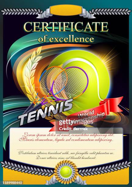 tennis - tournament champion stock illustrations