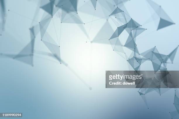 connection polygonal space low poly futuristic digital abstract background for science and technology,3d render - plexo - fotografias e filmes do acervo