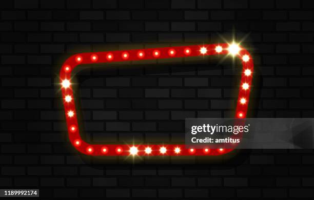 sign on bricks background - billboard nightclub stock illustrations
