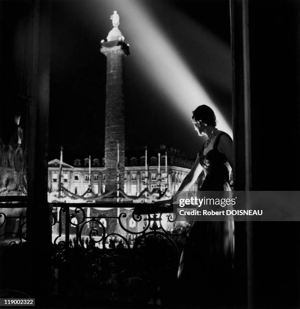 Place Vendome From A Room At Ritz Hotel, 1950