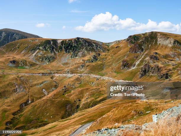 mountains landscape of romanian carpathians - alps romania stock pictures, royalty-free photos & images