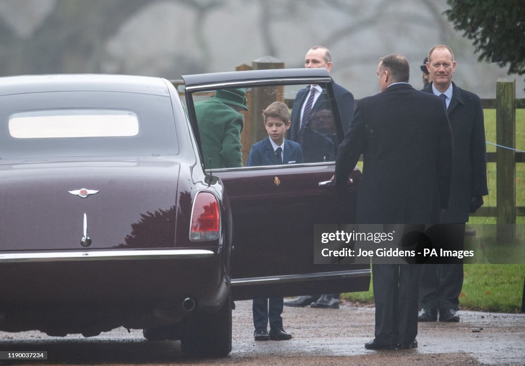 Royals attend church