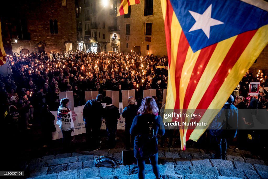 Catalonia's Prisoners Supporting Torch March