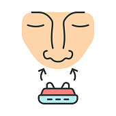 Anti snoring device color icon
