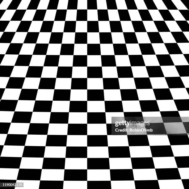 black and white abstract checkerboard background - empty chess board stock illustrations