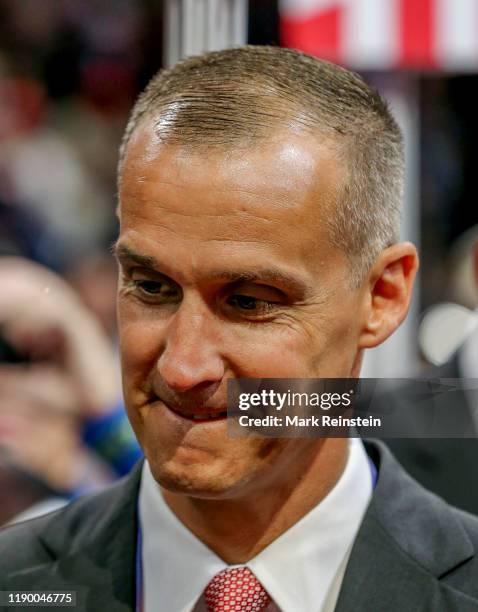 Cleveland, Ohio, USA, July 18, 2016 Corey Lewandowski Donald Trump's former campaign manager at the Republican National Nominating Convention,...