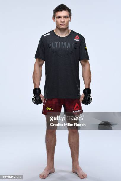 Roman Kopylov of Russia poses for a portrait during a UFC photo session on November 6, 2019 in Moscow, Russia.