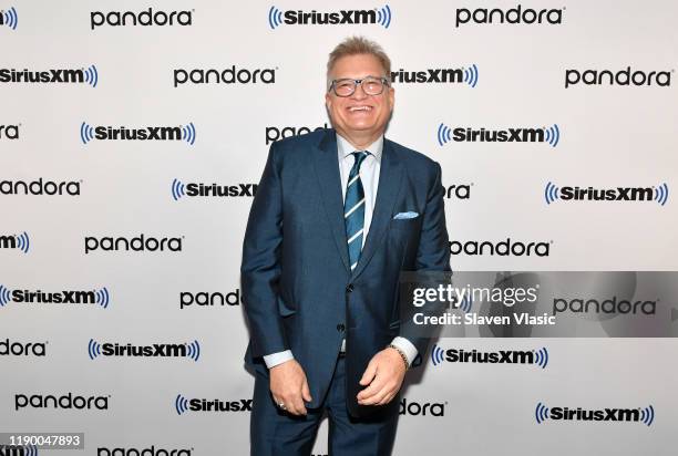 Actor Drew Carey visits SiriusXM Studios on November 25, 2019 in New York City.