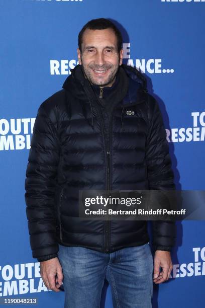 Zinedine Soualem attends the "Toute Ressemblance..." photocall at UGC Cine Cite Les Halles on November 25, 2019 in Paris, France.