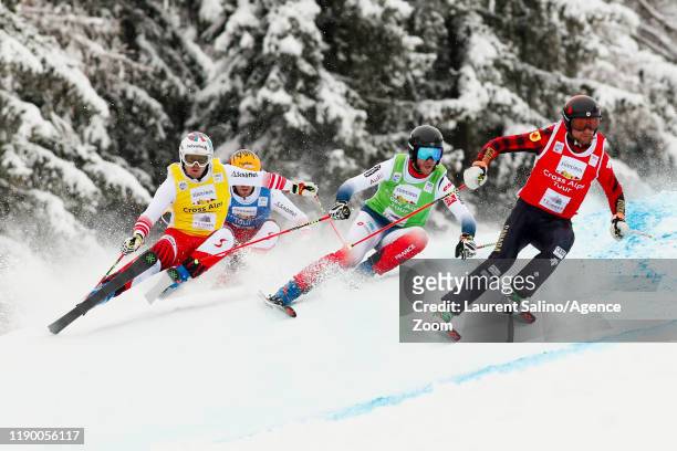 Kevin Drury of Canada competes, Zach Belczyk of Canada competes, Filip Flisar of Slovenia competes, Ferdinand Dorsch competes during the FIS...
