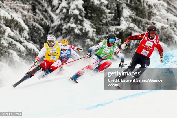 Youri Duplessis Kergomard of France competes, Christoph Wahrstoetter of Austria competes, Kristofor Mahler of Canada competes, Robert Winkler of...