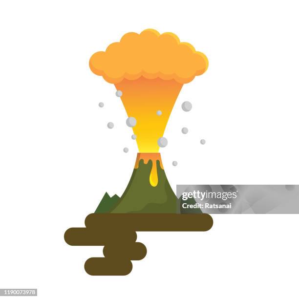 ilustrações, clipart, desenhos animados e ícones de vulcão - entrar em erupção