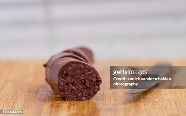 belgian bloedworst - black pudding stock pictures, royalty-free photos & images
