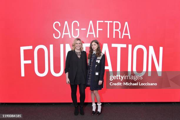 Foundation Program Manager Mara Webster and Natalia Dyer take part in SAG-AFTRA Foundation Conversations: "Stranger Things" at The Robin Williams...