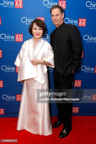 Co- chair, Board of Trustees, Yue-Sai Kan and Allan Pollack attend China Institute Blue Cloud Gala 2019 at Mandarin Oriental New York on November 25,...