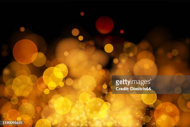 abstract vector gold bokeh background. - fireplace stock illustrations