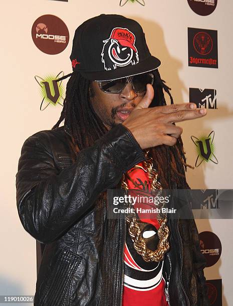 American rapper Lil Jon arrives at MTV Snow Jam 2011 on July 14, 2011 in Melbourne, Australia.