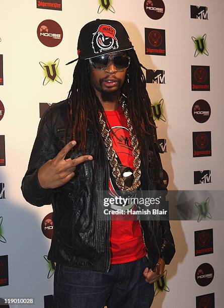 American rapper Lil Jon arrives at MTV Snow Jam 2011 on July 14, 2011 in Melbourne, Australia.