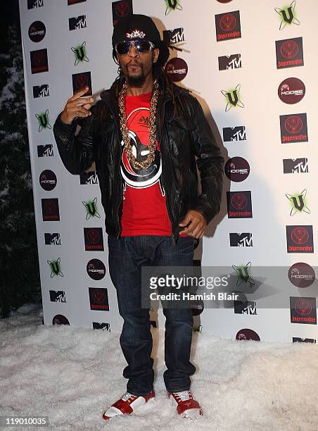 American rapper Lil Jon arrives at MTV Snow Jam 2011 on July 14, 2011 in Melbourne, Australia.