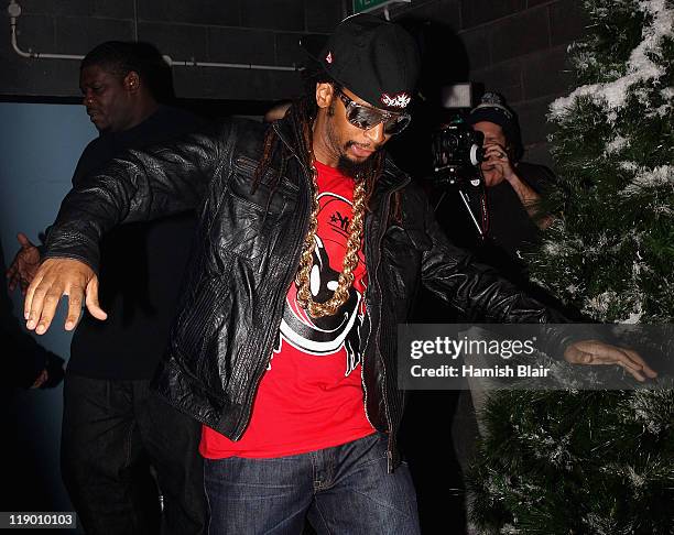 American rapper Lil Jon arrives at MTV Snow Jam 2011 on July 14, 2011 in Melbourne, Australia.