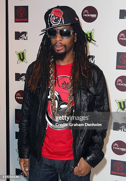 Lil Jon arrives at the MTV Snow Jam 2011 VIP launch event on July 14, 2011 in Melbourne, Australia.