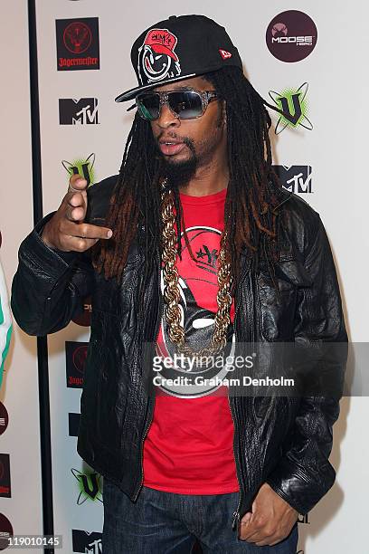 Lil Jon arrives at the MTV Snow Jam 2011 VIP launch event on July 14, 2011 in Melbourne, Australia.