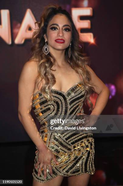 Ally Brooke poses at "Dancing with the Stars" Season 28 Finale at CBS Television City on November 25, 2019 in Los Angeles, California.