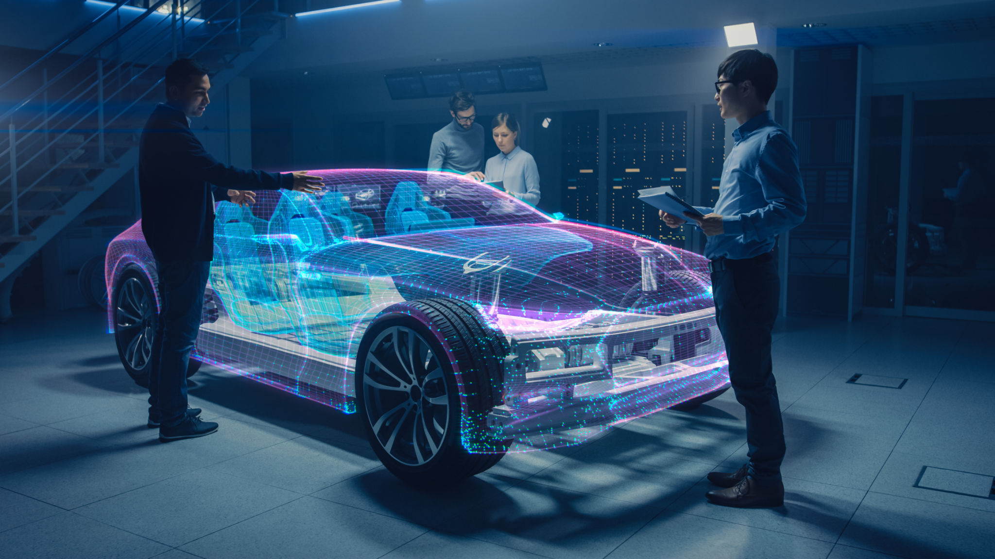 virtual reality car