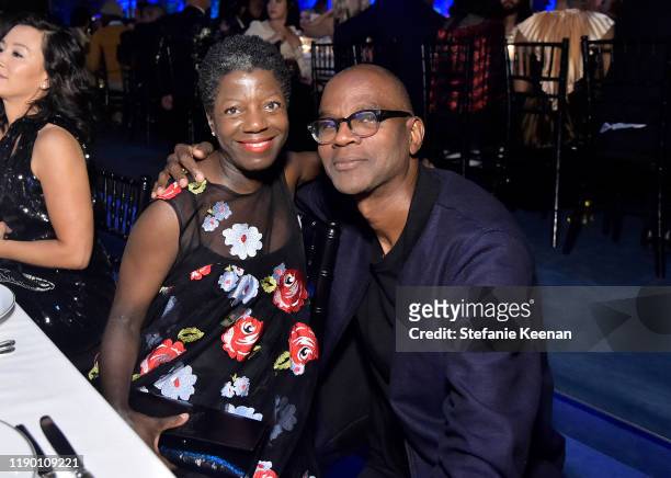 Thelma Golden and Mark Bradford attend the 2019 LACMA Art + Film Gala Presented By Gucci at LACMA on November 02, 2019 in Los Angeles, California.