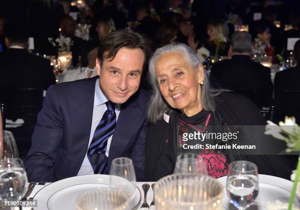 Guest and Luchita Hurtado attend the 2019 LACMA Art + Film Gala Presented By Gucci at LACMA on November 02, 2019 in Los Angeles, California.
