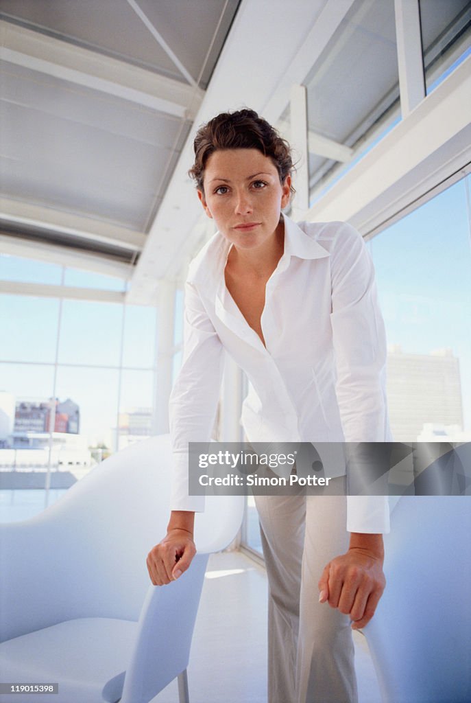 Businesswoman standing in office